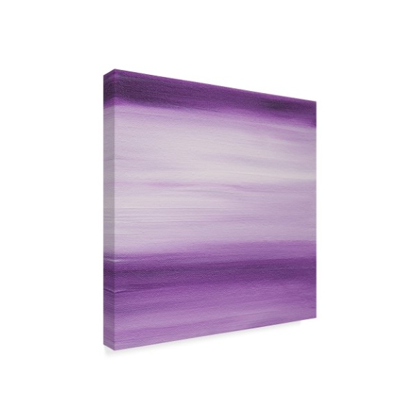 Hilary Winfield 'Ten Sunsets Purple White' Canvas Art,24x24